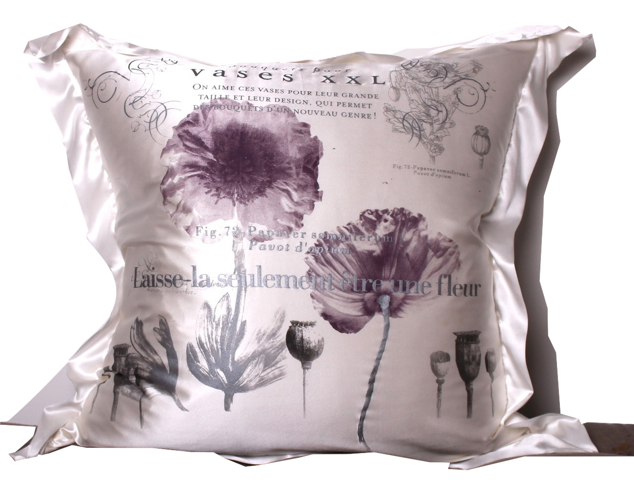 Poppies Silk Pillowslip Euro