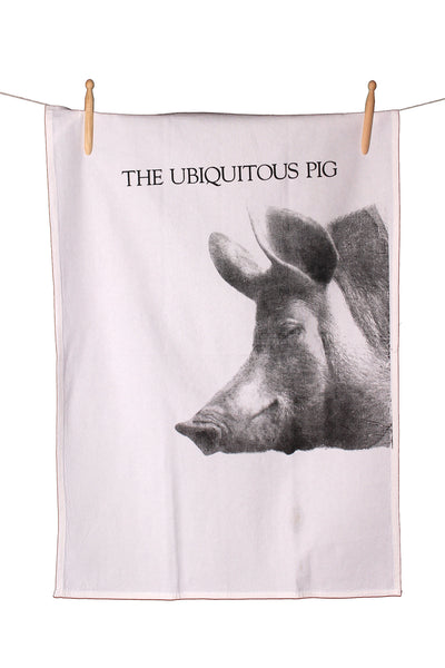 Ubiquitious Pig Tea Towel